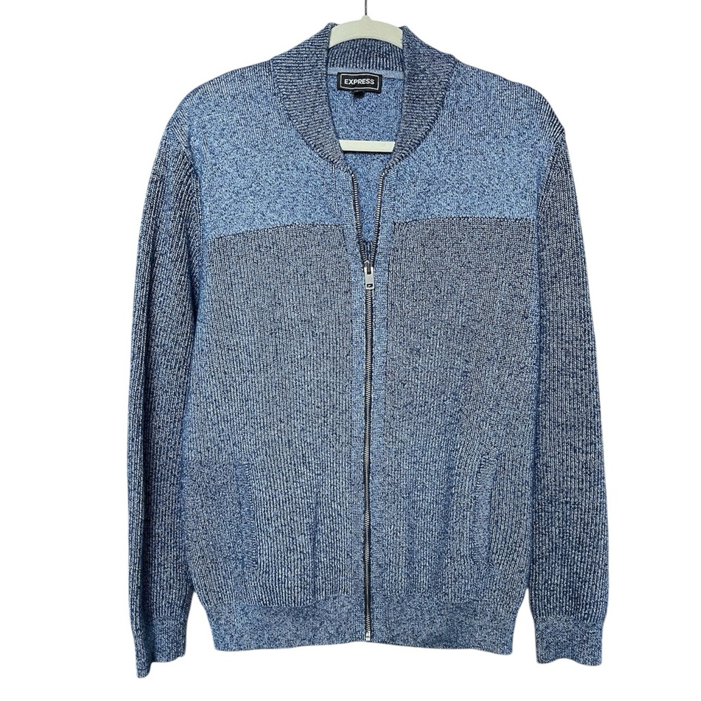 Express classic full zip sweater